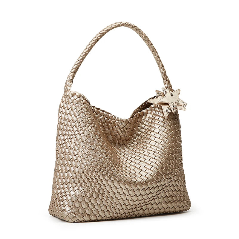 2-Piece Set Niche Design Fashionable New Style Versatile Women's Minimalist Solid-Color Handbag