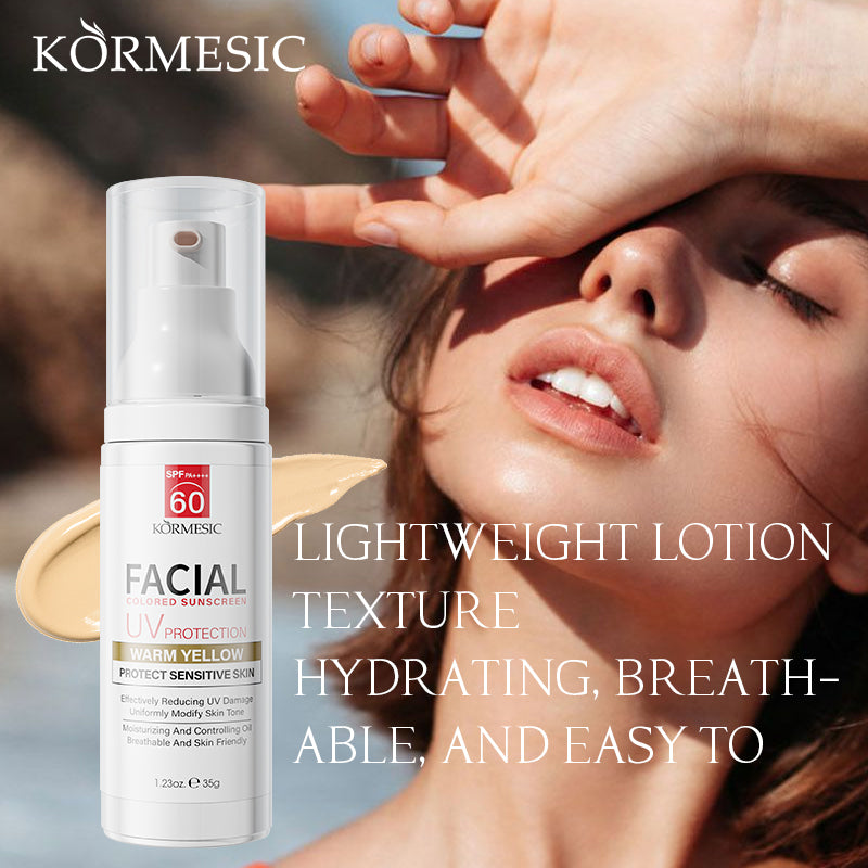 NO.KMC28389 KORMESIC Tinted Facial Sunscreen Lotion  protector solar con color