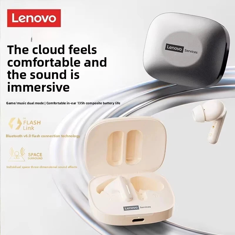 2026 Lenovo Original LE209 Wireless Earphones TWS Bluetooth 6.0 In Ear Earbuds Long Battery Life Earphones Mic Stereo ENC Noise 