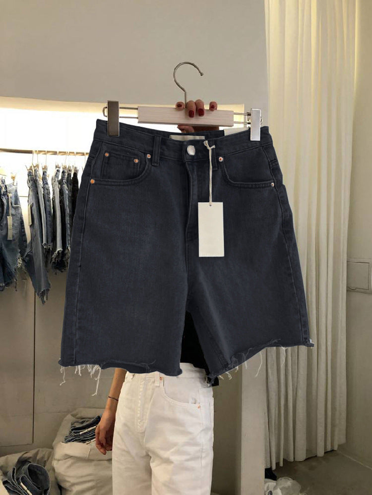 Women's Loose Casual Five-point Denim Shorts