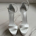 Women Summer High Heeled Sandals for Woman's Round Toe Peep Toe Thin Heels Shoes Sexy Ladeis Ankle Buckle Party Platform Pumps