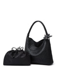 2-Piece Set Niche Design Fashionable New Style Versatile Women's Minimalist Solid-Color Handbag
