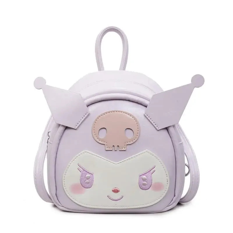Kuromi Backpack Cute Cartoon New Small Mini Schoolbag Packet Girl Kawaii Cartoon Anime Figure Bags for Woman Travel Storage 