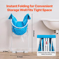 Foldable Portable Pet Bathtub for Dogs & Cats, Elevated Shower Station with Quick Drainage, Indoor Outdoor Use