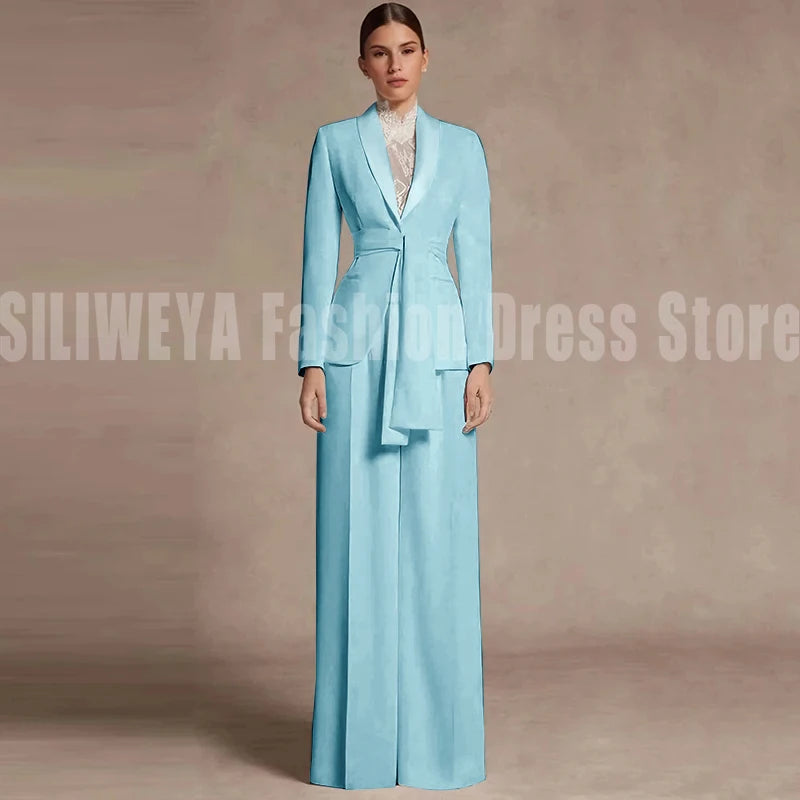 Fashion Office Lady Blazer Pants Female Suit Formal White Jacket Trouser Business Work Wear 2 Piece Set Conjuntos De Mujer