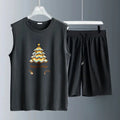 Men's Tank top Sets football Short Sleeve+ Shorts Breathable Summe training suit set men men's clothing set Polyester Fashion