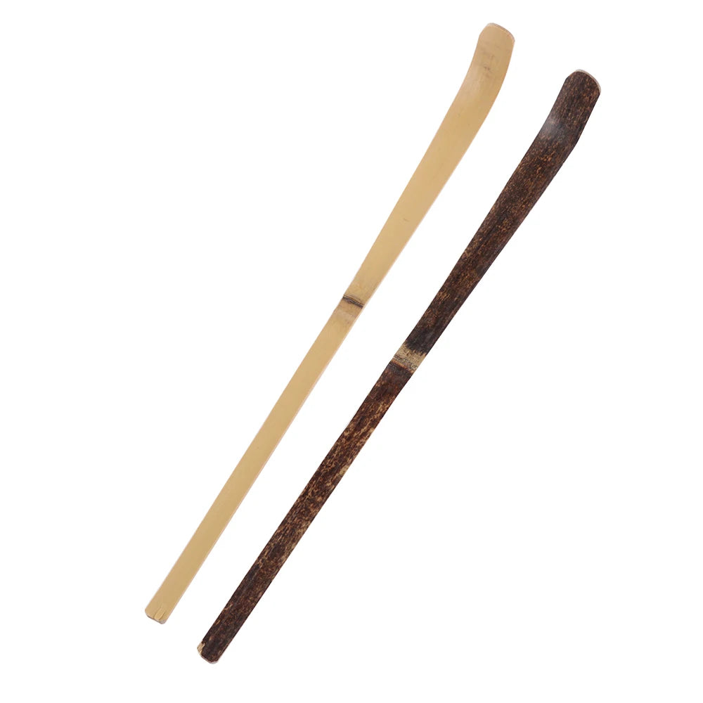 Wood Cooking Utensil Tea Leaf Matcha Sticks Teaware Spice Gadget Spoon Teaware Black Bamboo Kitchen Tool 180*10*10mm