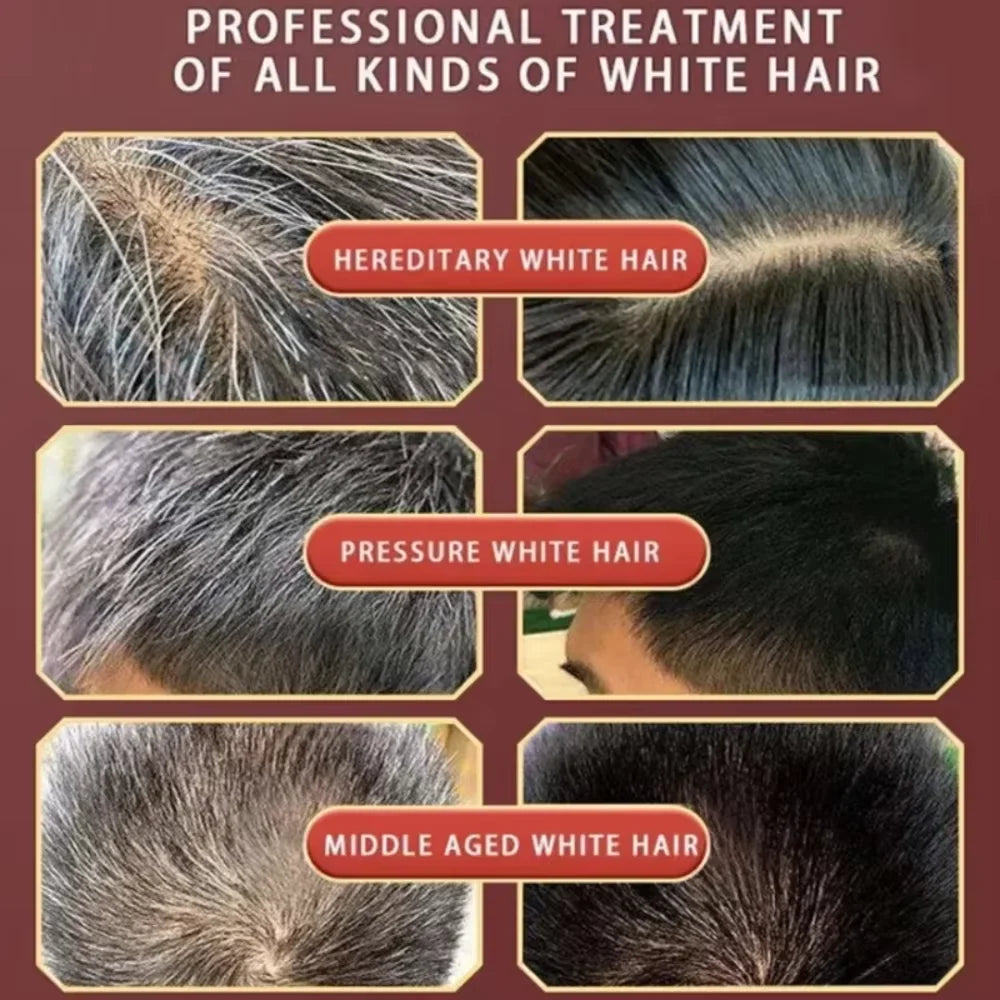 100ml Natural Herbal Hair Dye Shampoo 3 in 1 Change Hair Color Gray Hair to Dark Brown Black Deep Nourishing Fashion Hairs Care 