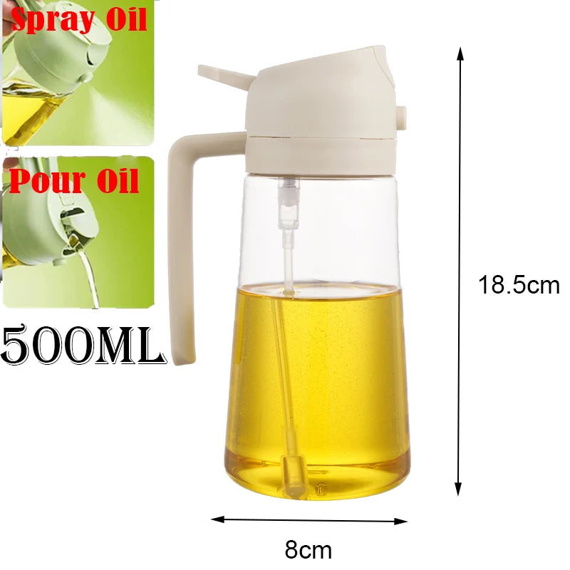 Plastic Spray Oil Sprayer Bottle Spray Oil Dispenser Oil Jar Cruet BBQ Kitchen Baking Roasting Picnic Kitchen Tool 