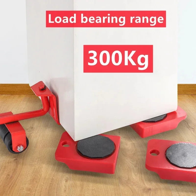 Heavy Duty Furniture Mover Set - 2/4/5pcs Multipurpose Roller Sliders for Effortless Lifting & Moving, Hardwood Floor Protector 