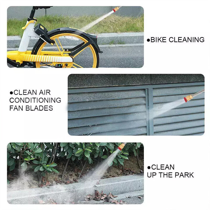 2 Battery Portable Cordless Car High Pressure Washer Jet Water Wash Cleaner Gun