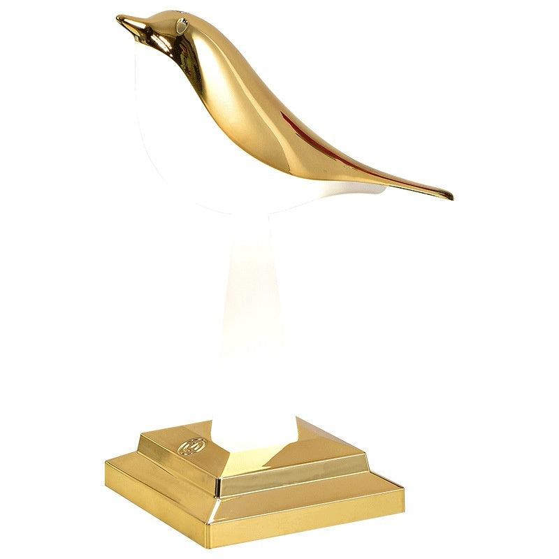 Bedroom Bedside Bird Square Night Light Charging Touch Atmosphere Table Lamp lámpara de mesa