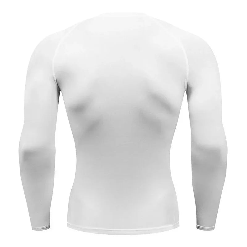 Men Compression Long Sleeve T shirt Autumn Running Sport Tee Gym Fitness Sweatshirt Jogging Tracksuit Athletic Rashguard Top