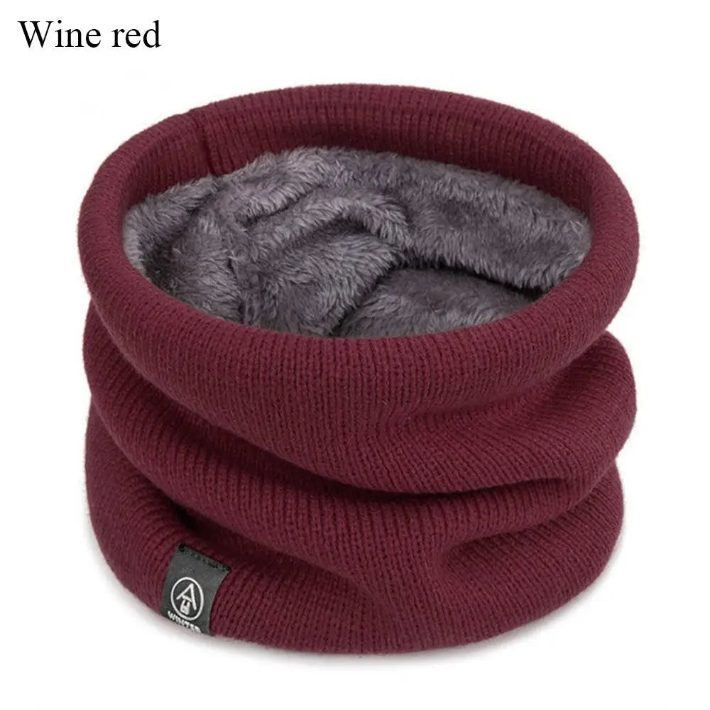 Fashion Soft Knitted Neck Warmer Sport Scarf Women Men Face Cover Winter Skating Running Warm Scarves Thick Cold-proof Collar 