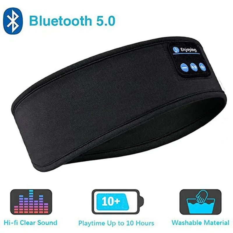New bluetooth sleep headset wireless headphones music eye mask sleep sports headband outdoor running yoga headband 