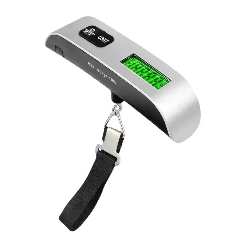 50kg Portable Hanging Scale Electronic Hand Luggage Scale Digital Display Suitcase 110lb Travel Baggage Bag Weighing Tools 