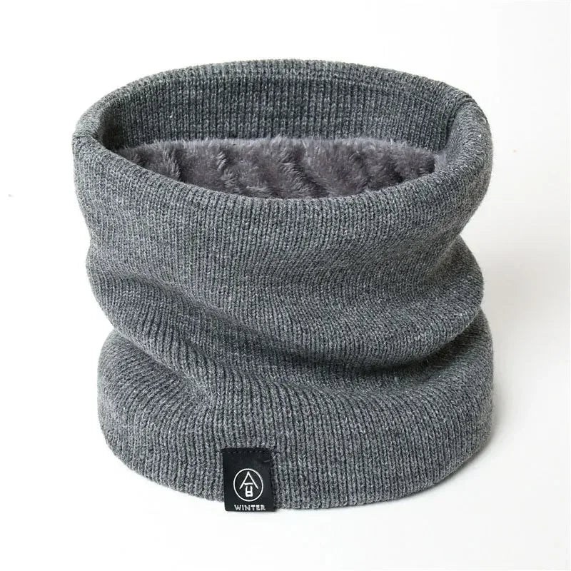 Fashion Women Knitted Scarf Solid Cashmer Like Winter Snood Scarves Lady Warm Thick Unisex Men Neck Scarfs Ring 