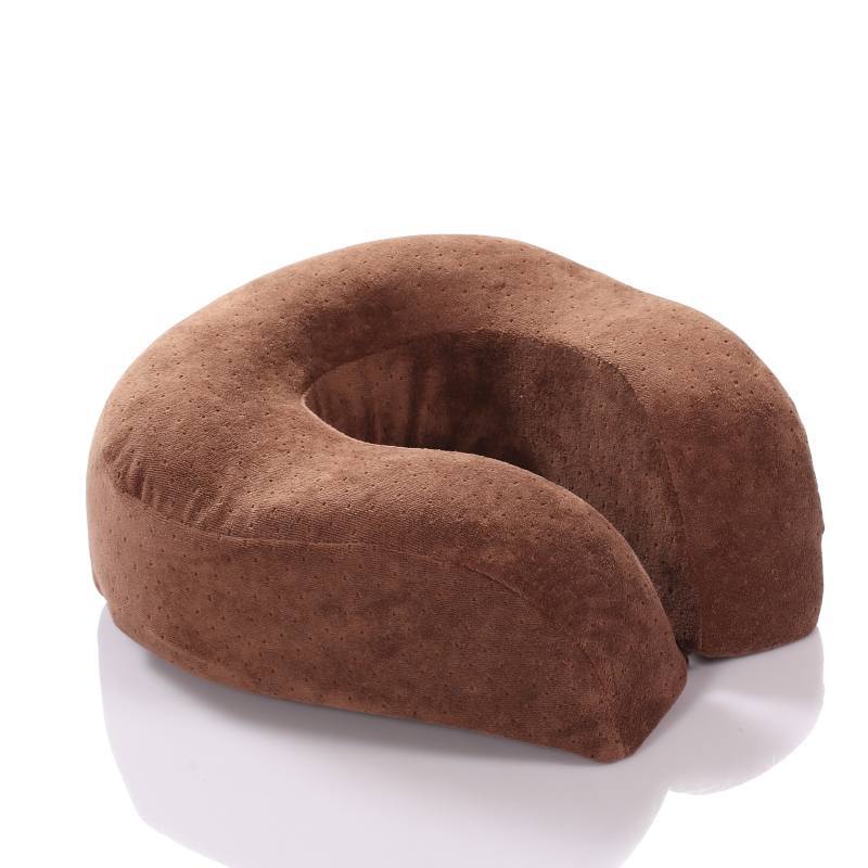 Memory Foam U-shaped Pillow Neck Protector Airplane Travel Neck Cervical Spine almohada de cuello para viaje
