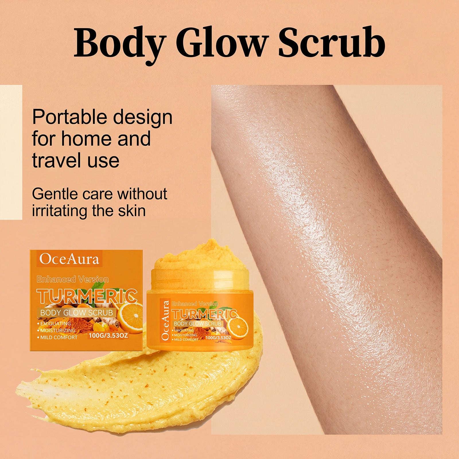 Hydrating And Moisturizing Turmeric Body Scrub