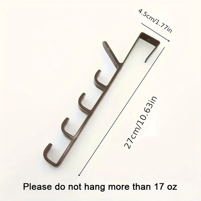 1pcs Bedroom Door Hanger Clothes Hanging Rack Over The Door Plastic Home Storage Organization Hooks, Purse Holder For Bags Rails 
