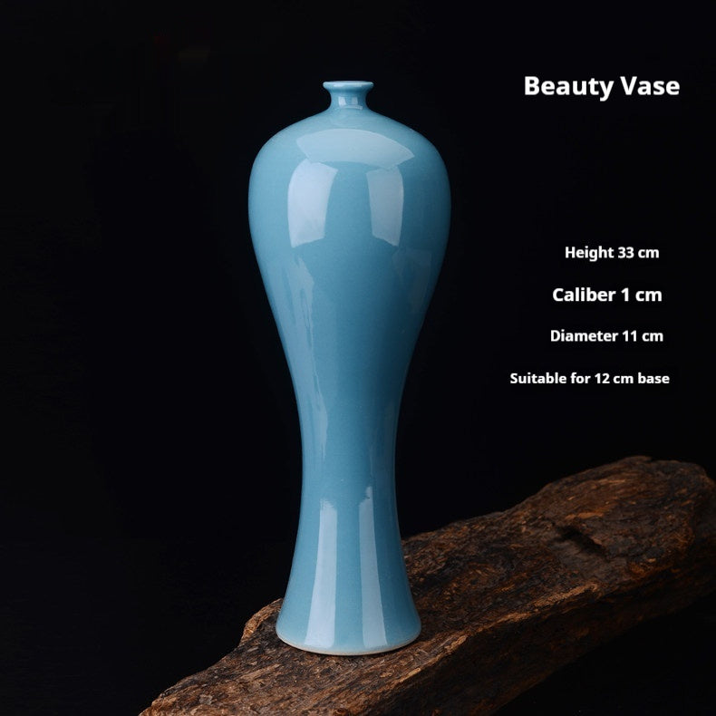 Home Decor Ceramic Color-Glazed Beauty Vase