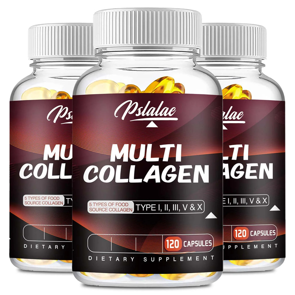 Multi Collagen Supplement - Bone Support, Joint, Skin And Nail Health - 120 Capsules