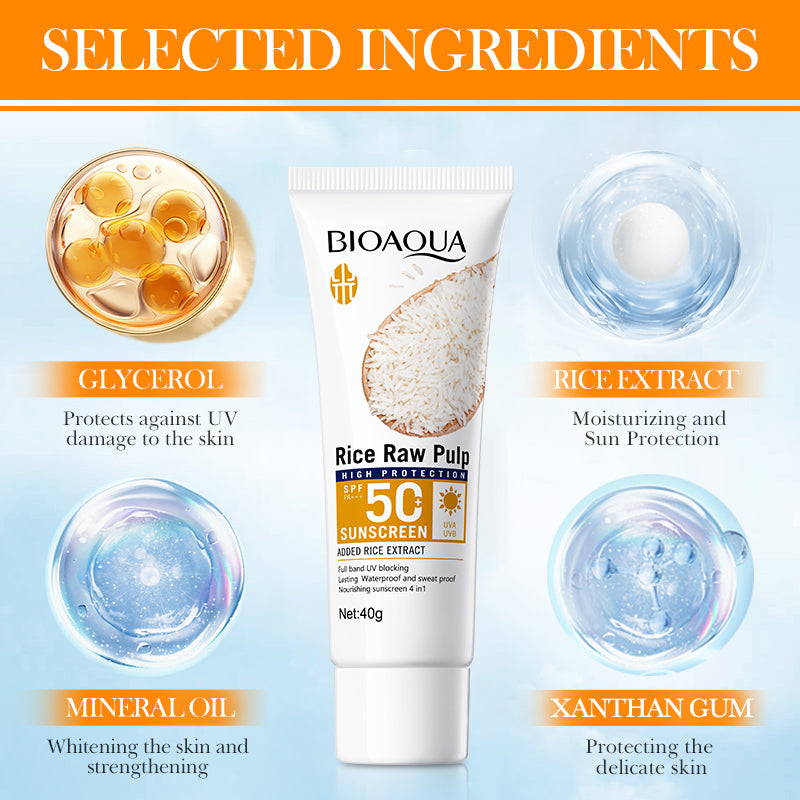 BIOAOUA Rice Sunscreen SPF50 PA 40g
