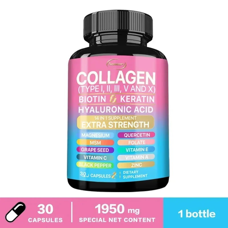 Collagen Supplement - Supports Skin Health, Boosts Immunity and Maintains Overall Well-being, Anti-aging 