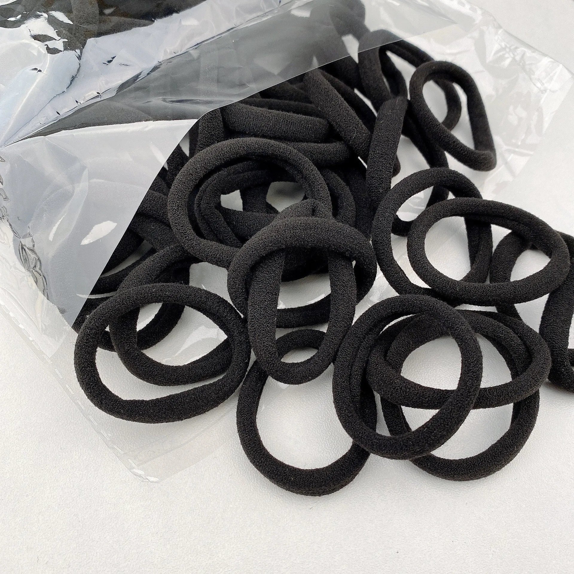 50/100 black hair clips, suitable for girls. | High-elasticity hair bands, hair tie holders, ponytail fasteners, and accessories
