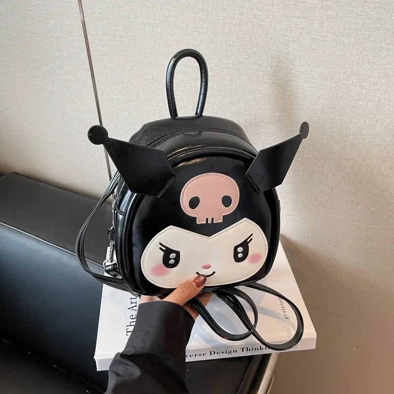 Kuromi Backpack Cute Cartoon New Small Mini Schoolbag Packet Girl Kawaii Cartoon Anime Figure Bags for Woman Travel Storage 