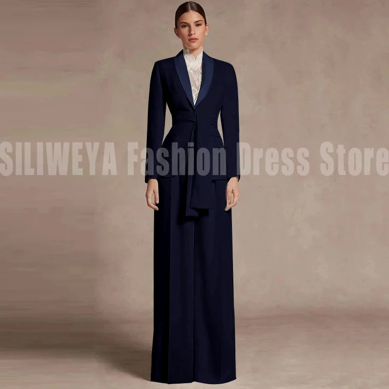 Fashion Office Lady Blazer Pants Female Suit Formal White Jacket Trouser Business Work Wear 2 Piece Set Conjuntos De Mujer