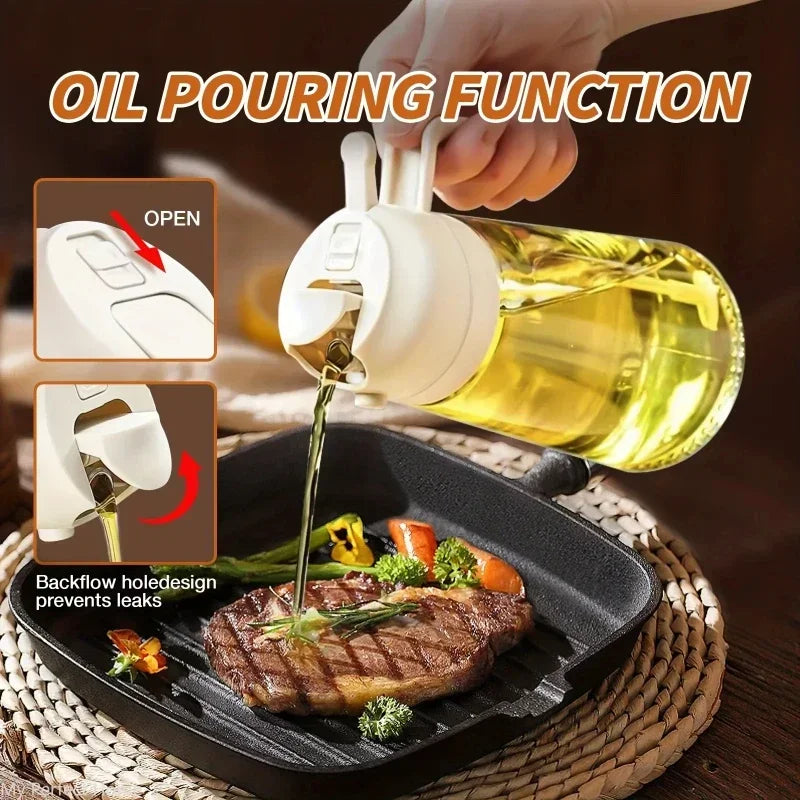 Plastic Spray Oil Sprayer Bottle Spray Oil Dispenser Oil Jar Cruet BBQ Kitchen Baking Roasting Picnic Kitchen Tool 