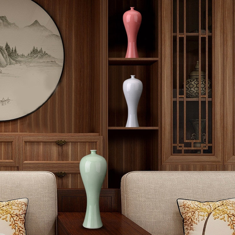 Home Decor Ceramic Color-Glazed Beauty Vase