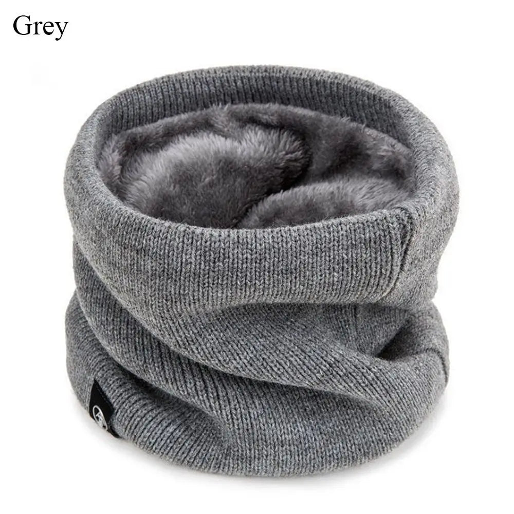 Fashion Soft Knitted Neck Warmer Sport Scarf Women Men Face Cover Winter Skating Running Warm Scarves Thick Cold-proof Collar 