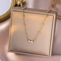 316L Stainless Steel Sparkling Zircon Necklace Bracelet Earrings for Women Fashion Temperament Jewelry Set Gifts