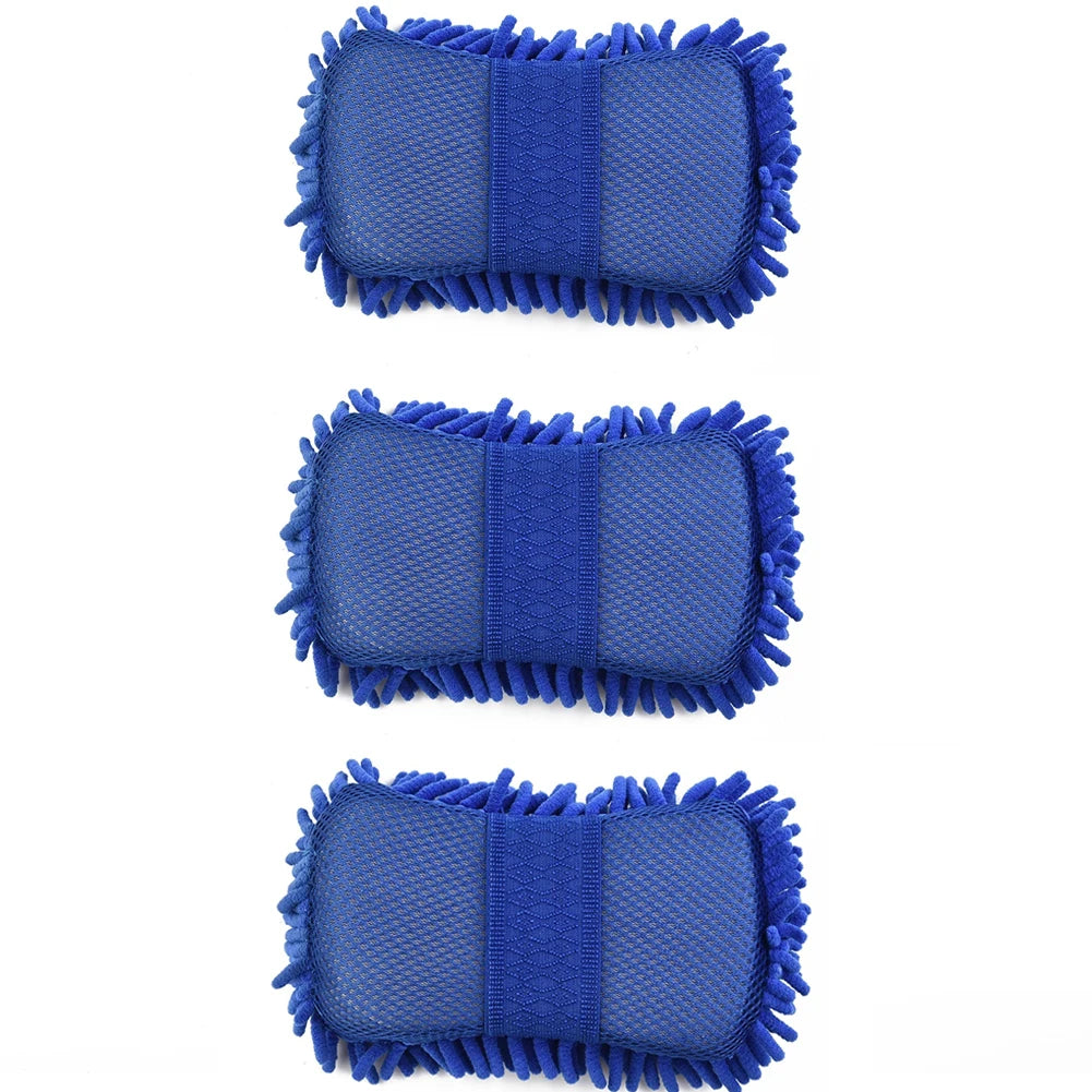 Car Cleaning Sponge Car Wash Care Washing Brush Pad Cleaning Tool Microfiber Polishing Dusting Scratch-free Washing Cars Floors 