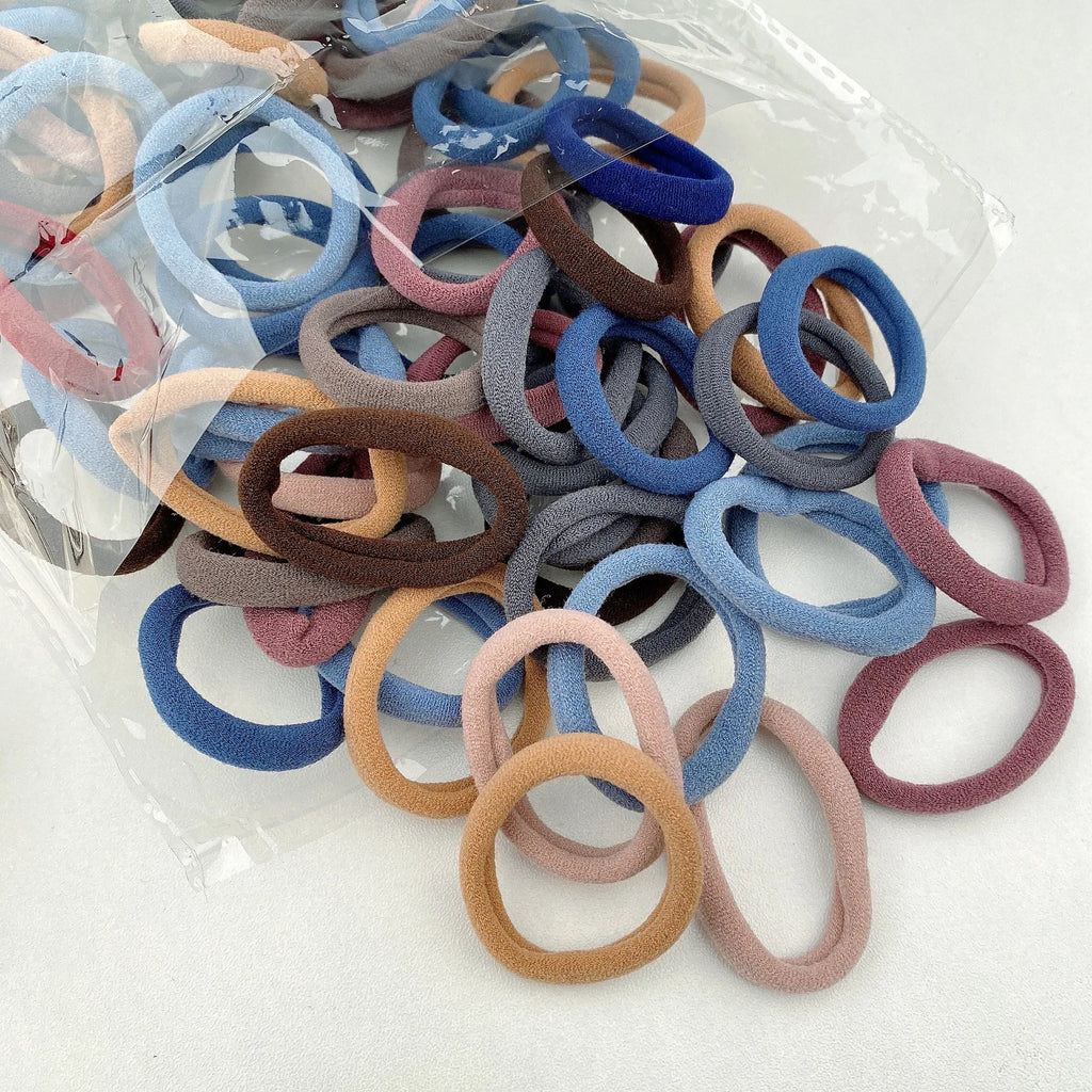 50/100 black hair clips, suitable for girls. | High-elasticity hair bands, hair tie holders, ponytail fasteners, and accessories