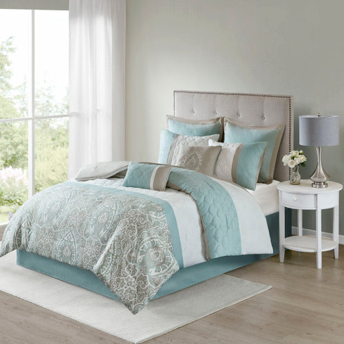 Queen 8 Piece Comforter Set clcha