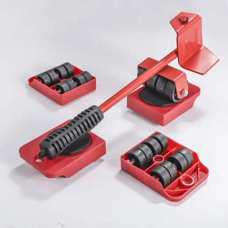 Heavy Duty Furniture Mover Set - 2/4/5pcs Multipurpose Roller Sliders for Effortless Lifting & Moving, Hardwood Floor Protector 