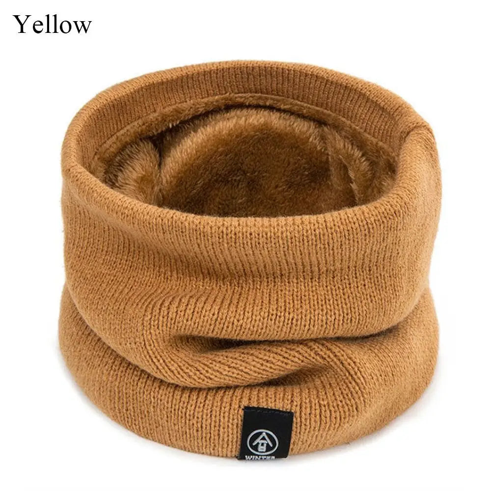 Fashion Soft Knitted Neck Warmer Sport Scarf Women Men Face Cover Winter Skating Running Warm Scarves Thick Cold-proof Collar 
