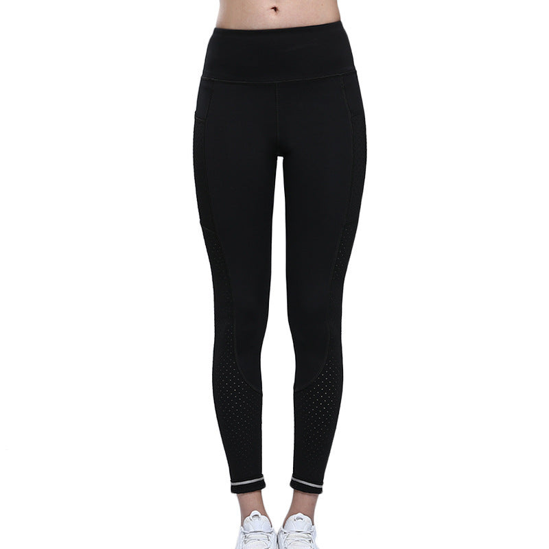 Seamless Tummy-Control Nude-Feel Running Yoga Fitness Pants libras de yoga