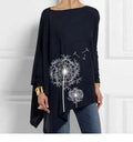Womens Tops And Blouses Cotton Irregular Ladies Casual O Neck Long Sleeve Blouse Female Tunic 2023 Spring Female Blusas Shirt