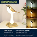 Bedroom Bedside Bird Square Night Light Charging Touch Atmosphere Table Lamp lámpara de mesa