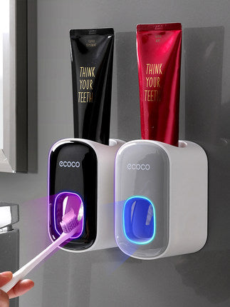 Wall Mounted Automatic Toothpaste Holder Bathroom Accessories Set Dispenser dispensador para baño