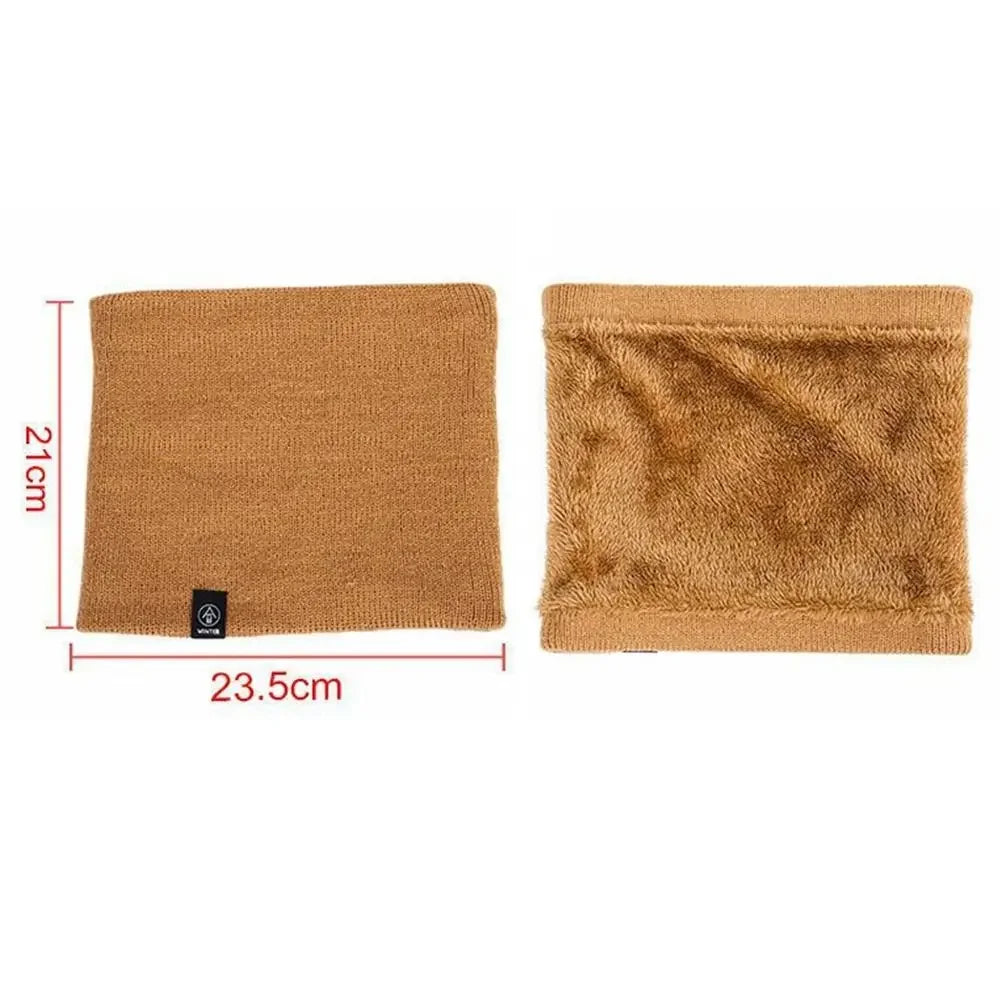 Fashion Soft Knitted Neck Warmer Sport Scarf Women Men Face Cover Winter Skating Running Warm Scarves Thick Cold-proof Collar 