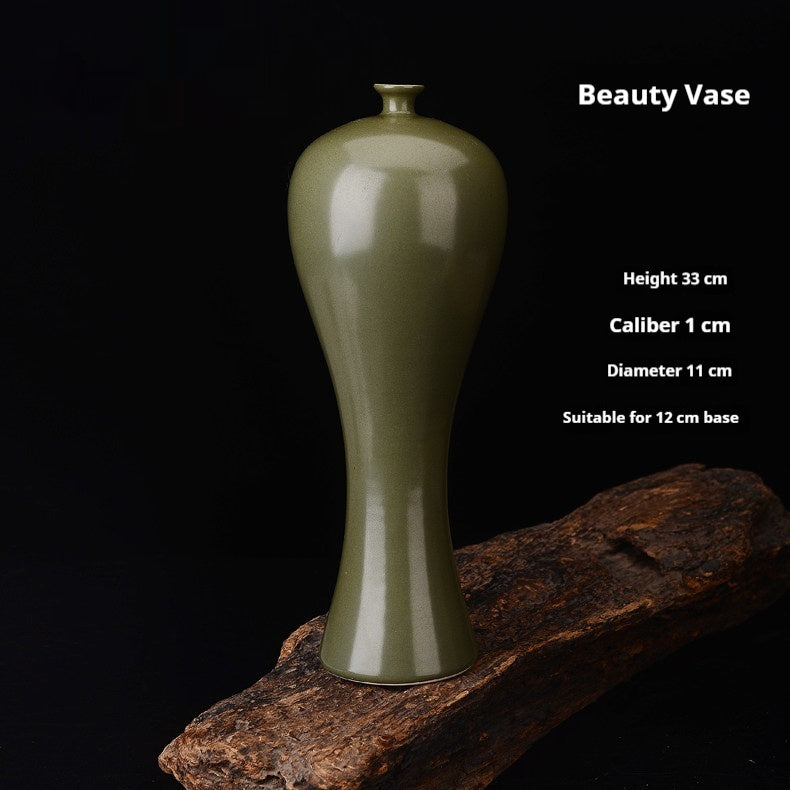 Home Decor Ceramic Color-Glazed Beauty Vase