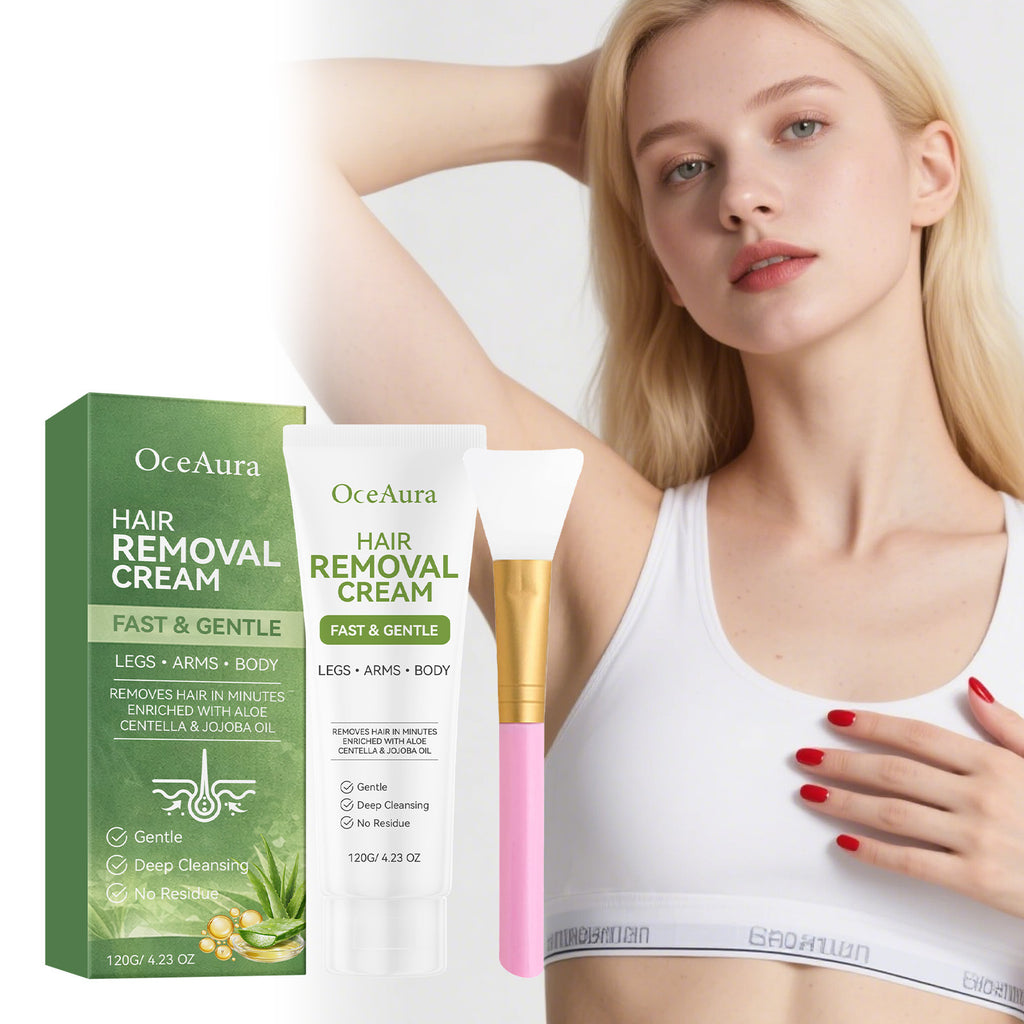 Smooth, Soft, And Comfortable Skincare Aloe Gentle Hair Removal Cream Crema depilatoria suave, tersa y confortable con aloe vera