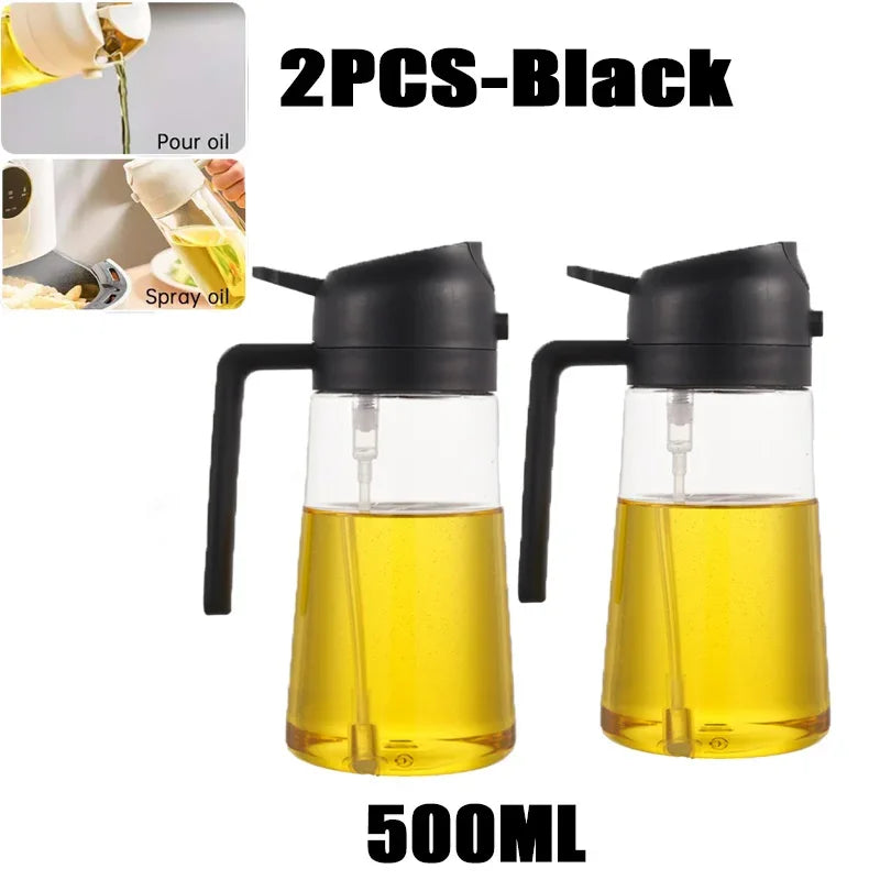 Plastic Spray Oil Sprayer Bottle Spray Oil Dispenser Oil Jar Cruet BBQ Kitchen Baking Roasting Picnic Kitchen Tool 