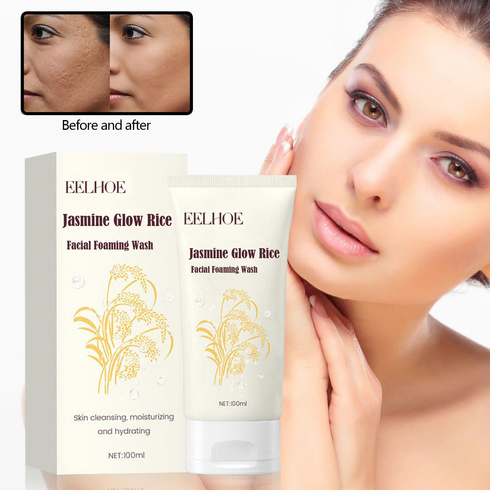 Jasmine Facial Cleanser Clean Pores Gently limpiador facial