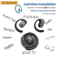 156 Language Translator Wireless Headphones Smart Waterproof Ai Real-time Translator Bluetooth 5.4 Earbuds Business Earphone